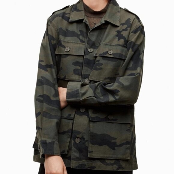 Aritzia Tna | Molina field jacket in Green Camo - Picture 2 of 11